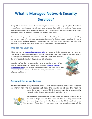 What Is Managed Network Security Services?