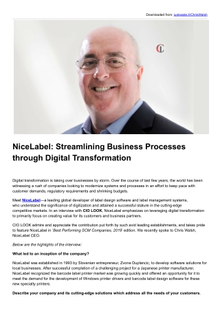 Streamlining Business Processes via Digital Transformation | NiceLabel