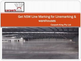 Get NSW Line Marking for Linemarking & warehouses