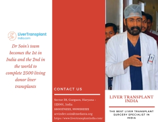 An Attractive Liver Transplant Cost In India