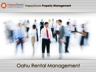 Oahu Rental Management Companies - HappyDoors