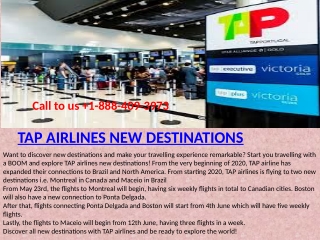 TAP AIRLINES NEW DESTINATIONS