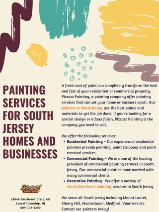 Painting Services for South Jersey Homes and Businesses