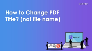 How to change document title (not file name)