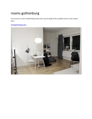 rooms gothenburg