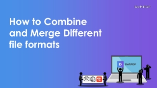 How to merge different file formats