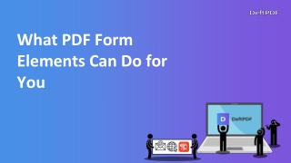 What PDF elements can do for you