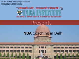 NDA coaching in Delhi