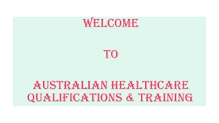 Aged Care Courses Melbourne