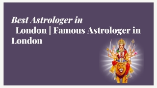 Best Astrologer in London | Famous Astrologer in London