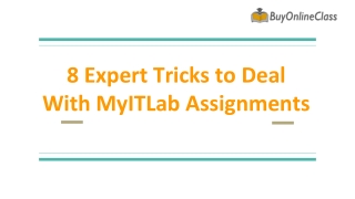 8 Expert Tricks to Deal With MyITLab Assignments