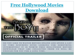 Latest HD Free Hollywood Movies Download Online