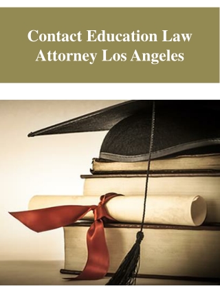 Contact Education Law Attorney Los Angeles