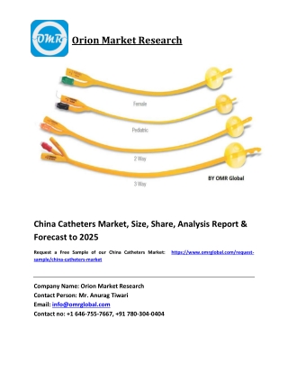 China Catheters Market Size, Share and Forecast 2019-2025