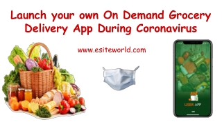 Launch your own On Demand Grocery Delivery App During Coronavirus