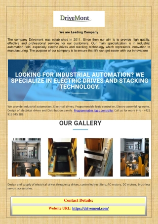 We provide Industrial automation