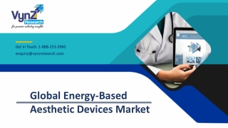 Global Energy-Based Aesthetic Devices Market – Analysis and Forecast (2019-2024)