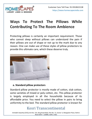 Ways To Protect The Pillows While Contributing To The Room Ambience