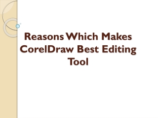 Top Reasons Choose Coreldraw