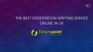 The Best Dissertation Writing Service Online in UK