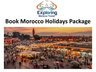 Book Morocco Holidays Package