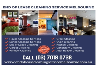 End of Lease Cleaning Service Melbourne