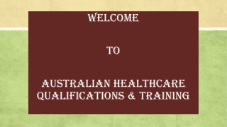 Aged Care Courses Melbourne