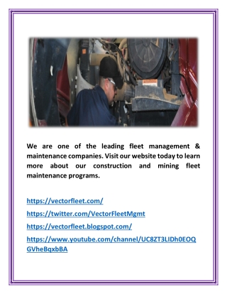 Fleet Management Company - (vectorfleet.com)