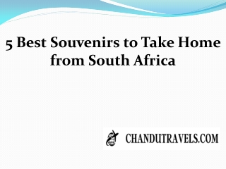 5 Best Souvenirs to Take Home from South Africa