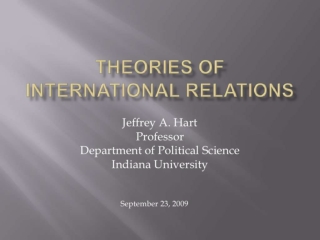 Theories of International Relations