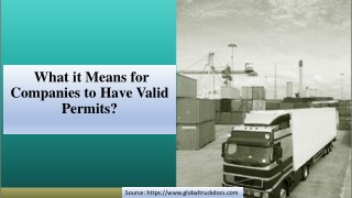 What it Means for Companies to Have Valid Permits?