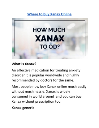 Where to buy Xanax Online | Heathrxtoday