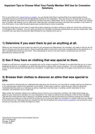 Vital Tips to Choose What Your Loved One Will Use for Cremation Solutions