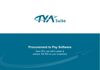 Faster and Smarter Procurement to Pay Software