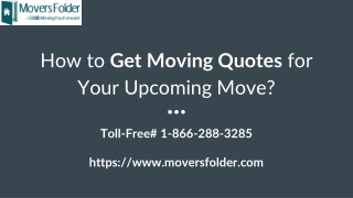 How to Get Moving Quotes for Your Upcoming Move?