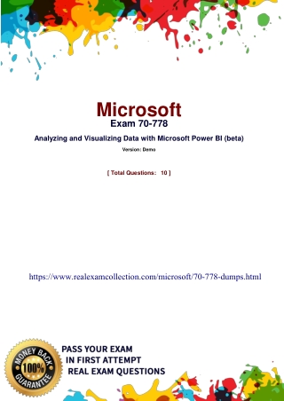 Real 70-778 Exam Dumps PDF - Microsoft 70-778 Questions Answers