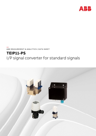 ABB TEIP11-PS I/P signal converter for standard signals