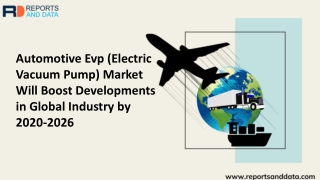 Automotive Evp (Electric Vacuum Pump) Market Analysis, Size, Growth rate, Industry Challenges and Opportunities to 2026