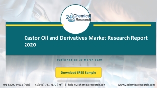 Castor Oil and Derivatives Market Research Report 2020