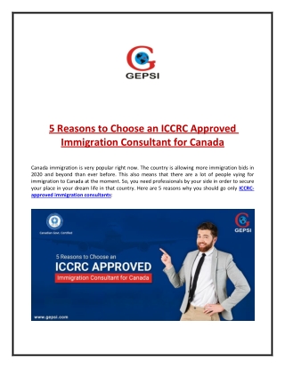 Why Should you Choose an ICCRC Approved Immigration Consultant