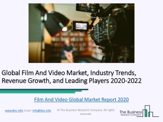 Global Film And Video Market, Industry Trends, Revenue Growth, Key Players Till 2022