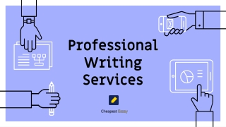 Professional Writing Services - Cheapestessay.com