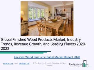 Finished Wood Products Market Global Trends and Industry Analysis Till 2022