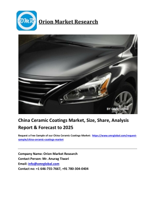 China Ceramic Coatings Market Size, Share and Forecast 2019-2025