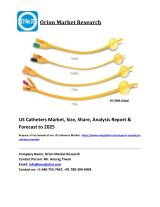US Catheters Market Size, Share, Analysis, Industry Report and Forecast 2019-2025