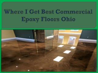 Where I Get Best Commercial Epoxy Floors Ohio