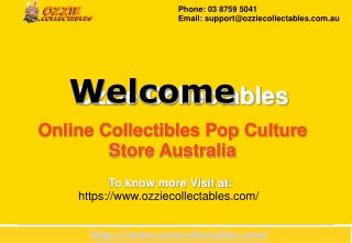 Online Collectibles Pop Culture Store Australia