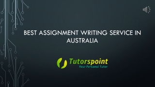 Best Assignment Writing Service in Australia