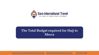 Hajj 2020 & Umrah Service Provider in United Kingdom | Sara International Travel UK