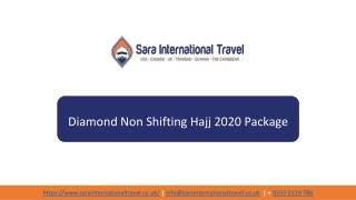 Non-shifting Hajj 2020 Package UK | Sara International Travel UK